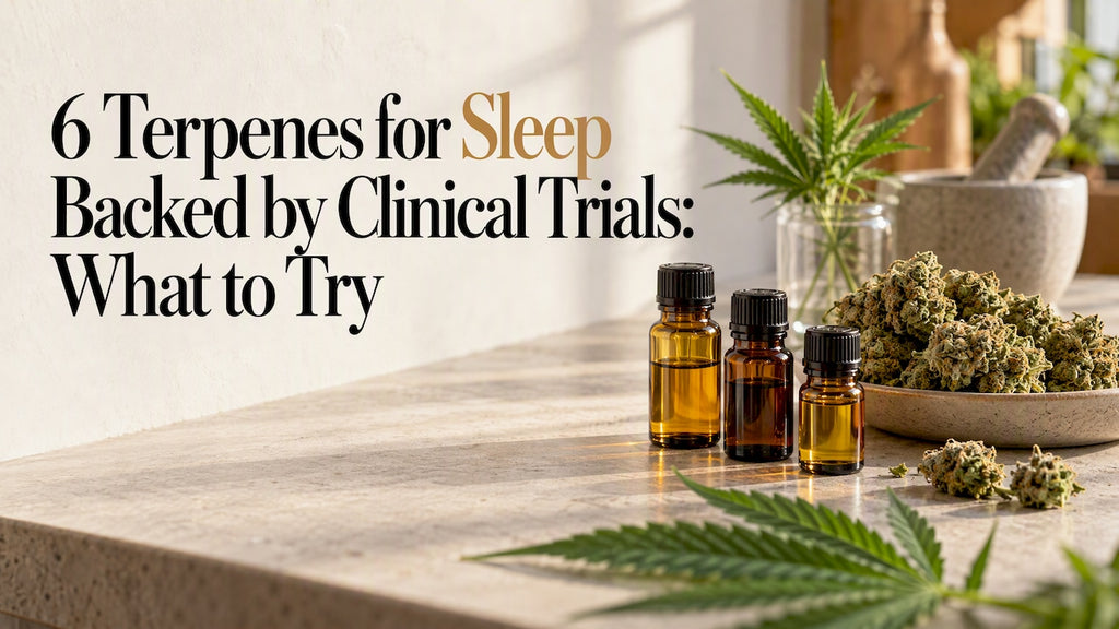 Terpene extracts beside hemp flower