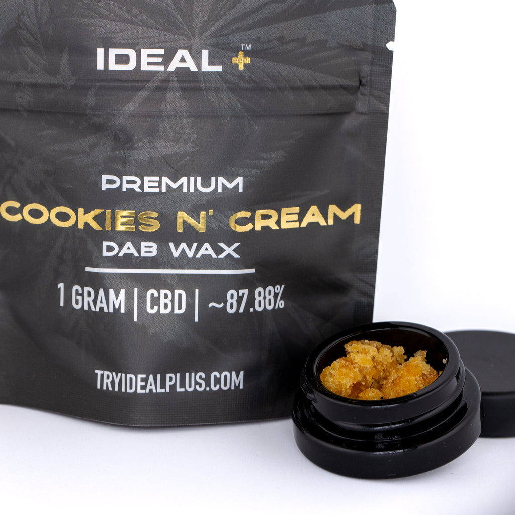 Cookies and Cream 91.52% CBD Dab Wax 1g