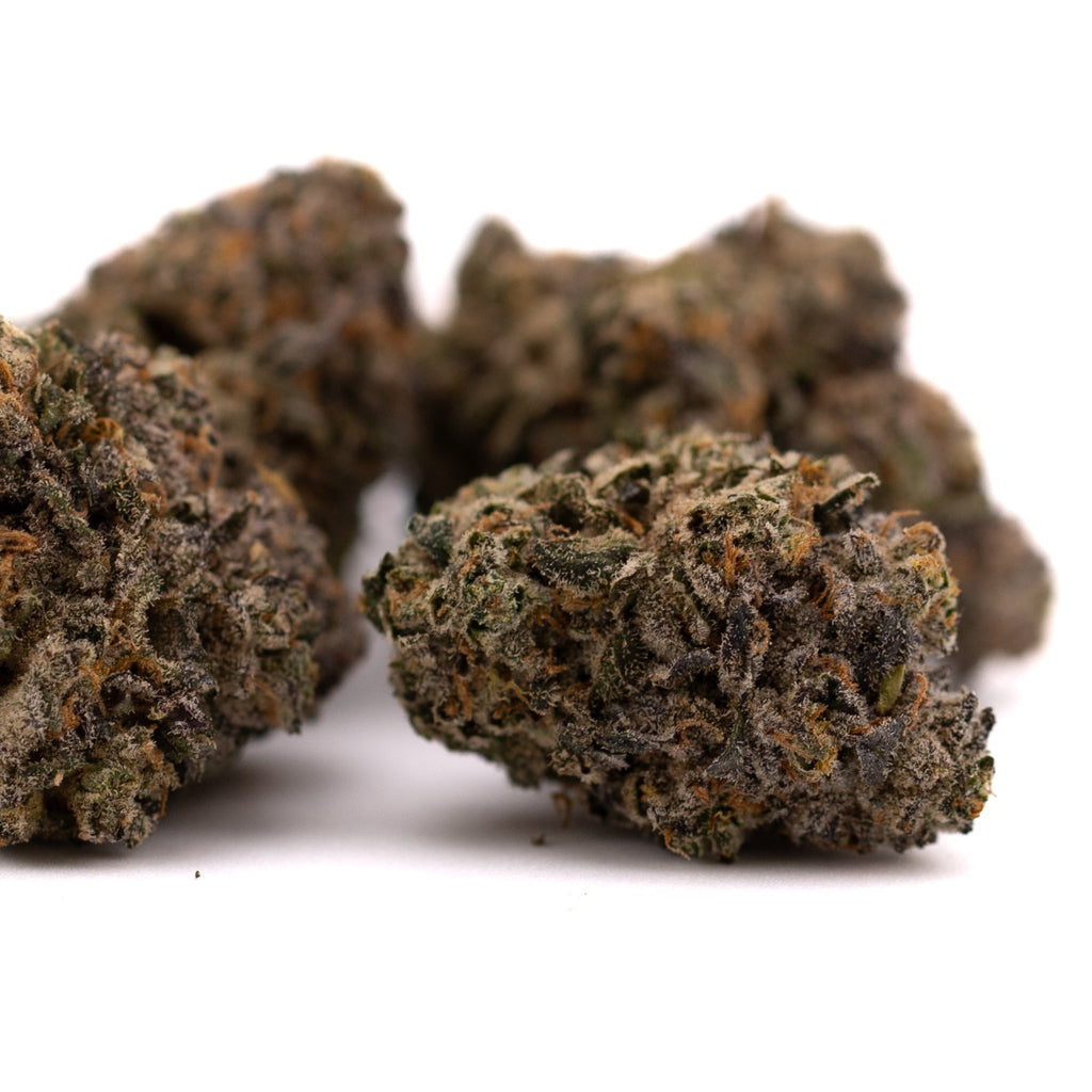 Dark, dense cannabis buds of Highlighter THCa Indoor Flower 5g, premium THCA indoor flower