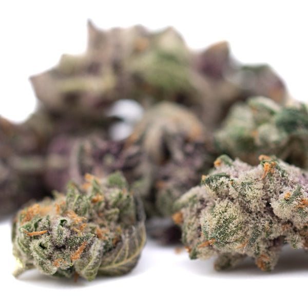 Pile of Lung Buster Indoor THCa Flower Smalls featuring Dark Jokerz hemp flower buds