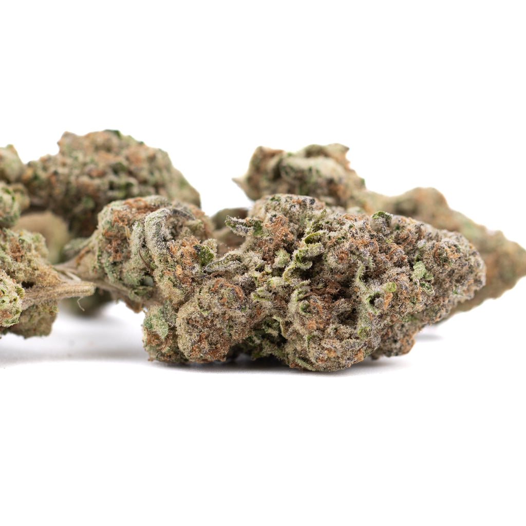 Insanely frosty Subzero THCa hemp flower bud with extreme potency